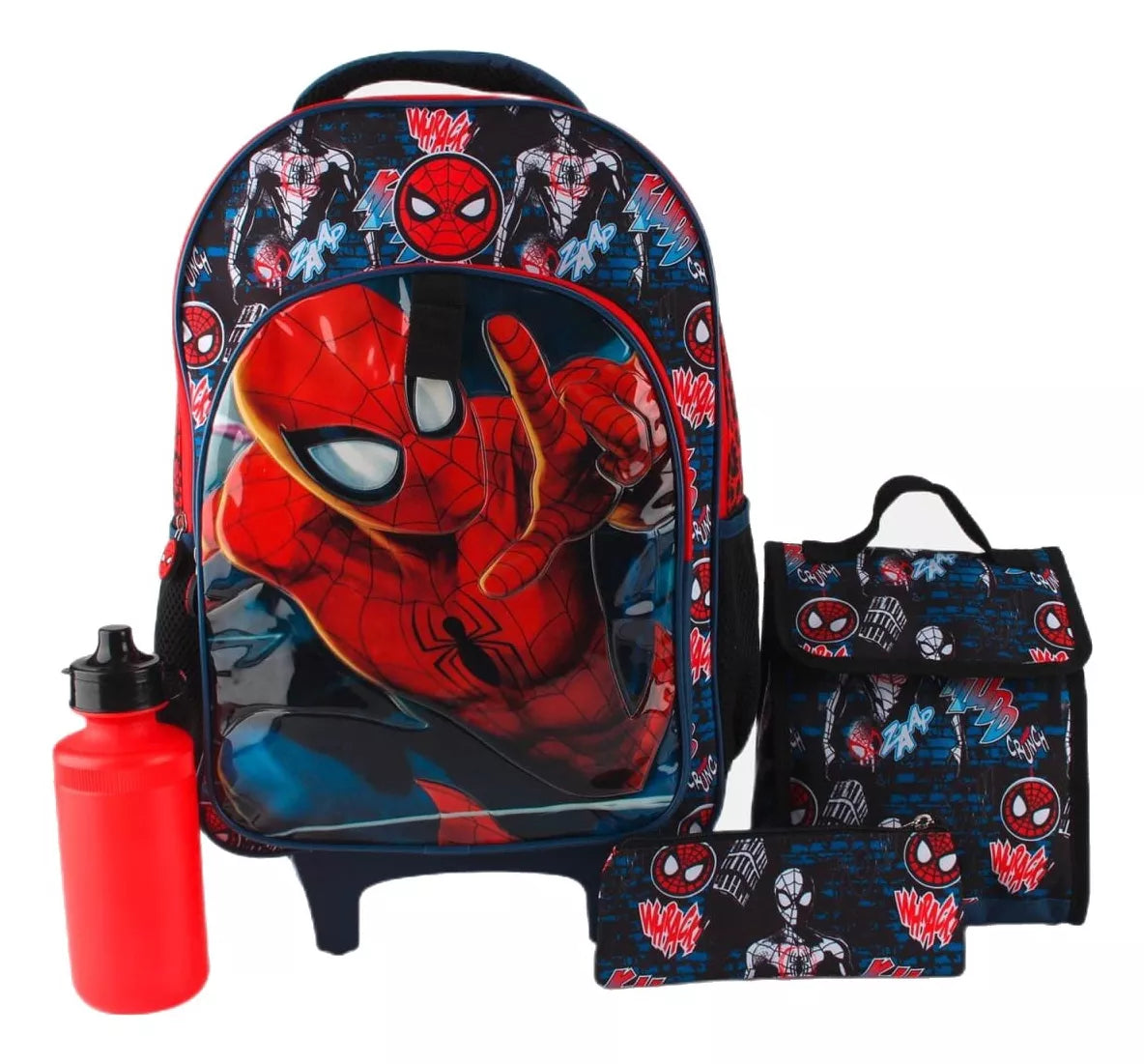 Mochila Lonchera Estuch Botel Spiderman